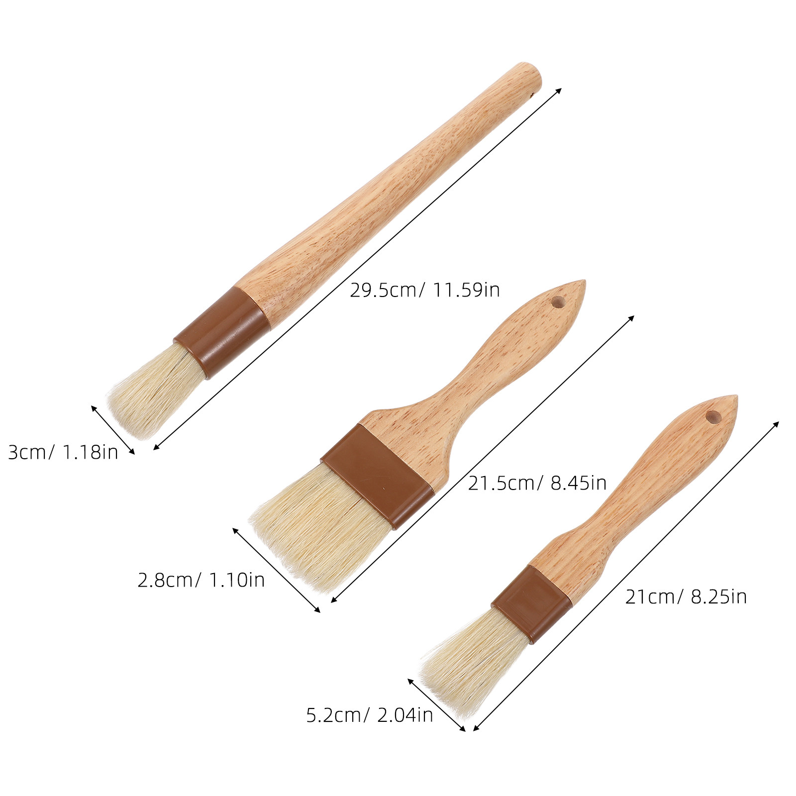 Juego de 3 cepillos de cerdas  - Brush Bristle Set reseña y precio